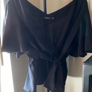 black tie blouse